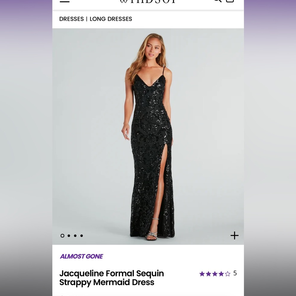Jaqueline Formal Sequin Strappy Mermaid Dress